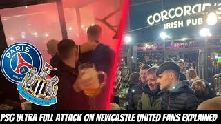 Newcastle United fans AMBUSHED and BLINDSIDED by PSG ULTRAS aftermath vlog [upl. by Ariahay497]