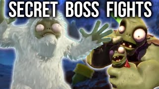 SECRET BOSS FIGHTS Discovered in Plants vs Zombies Garden Warfare 1 [upl. by Yoc]