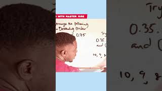 How to arrange Decimal Numbers in Descending Order maths 11plusmaths viralshorts viralvideo [upl. by Azyl]