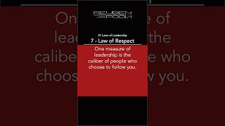 Law 7  John Maxwells 21 Laws of Leadership [upl. by Anilyx]