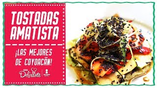 Tostadas de pollo atún y tinga  Tostadas Amatista [upl. by Nitaf]