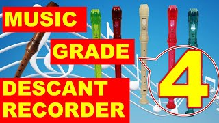 DESCANT RECORDER MUSIC GRADE FOUR 4 [upl. by Aribold]