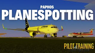 Planespotting at Paphos in PTFS realistic High Winds Ft Anx [upl. by Howund]