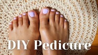 How To At Home Pedicure  DIY Pedicure Tutorial With Salon Results [upl. by Chui662]