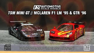 MINI GT McLaren F1 GTR Stop Motion 1995 LM amp 1996 GTR with Unboxing [upl. by Bethanne]