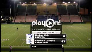 Football Metro 3A Championship Eastside Catholic vs Nathan Hale [upl. by Shuma]