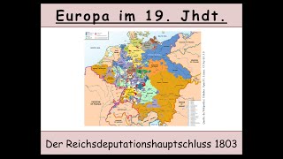 Der Reichsdeputationshauptschluss erklärt Säkularisation  Mediatisierung [upl. by Issim]