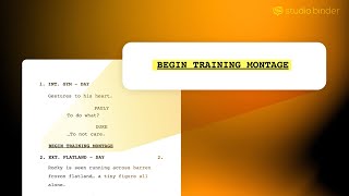 How to Write a Montage in a Screenplay — Format Explained [upl. by Landbert366]