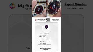 Natural Rhodolite Garnet 1904 ct ring perak serti MGL sunjewellry [upl. by Nylia]