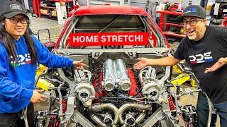 FIRST START OF 1500WHP TWIN TURBO FERRARI FINAL PREPARATIONS [upl. by Sophey956]