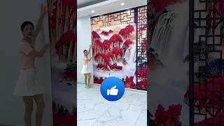 ये Wallpaper Real Tiles को पिछे छोड देगा Part3 🤯 Wood working with art handcraft ideas shorts [upl. by Anam]