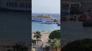 loscristianos tenerife ferry september2024 [upl. by Nwahsd]