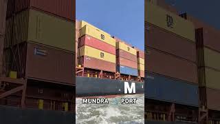 ship soyouwanttobeatruckdriver truckdriverlifechennel Mundra Port biggest MSc container ship [upl. by Irwin495]