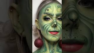 THE GRINCH MAKEUP TUTORIAL ✨💚 makeuptutorial thegrinch mua makeup green [upl. by Malca]