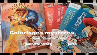 Coloriages mysteres DISNEY completed pages hachette heroes part 2 september [upl. by Ehrsam]