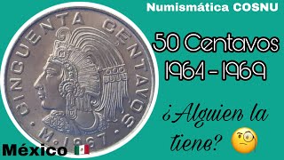 MONEDA 50 CENTAVOS 196469 MÉXICO [upl. by Risley]