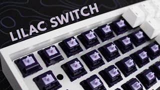 Lilac Recolored T1 Tactile Switch Sound Test [upl. by Einhorn]