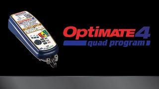 BMW motorcycle battery charger  OptiMate 4 DUAL PROGRAM [upl. by Eitnom]