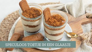 Simpel amp superlekker speculoos toetje 🤎  LeukeReceptennl [upl. by Atazroglam]