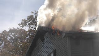 Automatic alarm notifies Fire Department of Working Fire in Lehigh Township Pennsylvania [upl. by Udale]