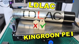 Kingroon PEI flexible sheet  LDLAC adhesive spray to prevent warping Lets find out [upl. by Soma]