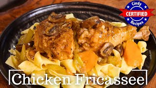 Chicken Fricassee aka Rustic French Chicken Stew AMAZING COMFORT FOOD [upl. by Reiniar]