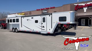 2019 Merhow 8416 4Horse Trailer with Living Quarters PreWired for Generator [upl. by Hendricks]