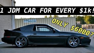 The 13 Best JDM Cars For Every Budget 1k25k [upl. by Enyalahs434]