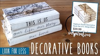 DIY Decorative Book Set • Look for Less • Easy • Inexpensive [upl. by Landon]