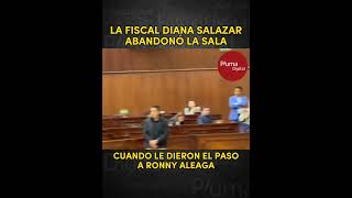 Diana Salazar abandona la sala por RONNY ALEAGA [upl. by Abigail829]