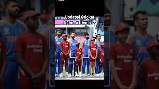 Updated National Anthem of Cricket teams 💀  rocket ipl [upl. by Nywroc]