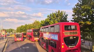 bus 5 from Romford market to Canning Town Station London UK 🇬🇧 [upl. by Om]