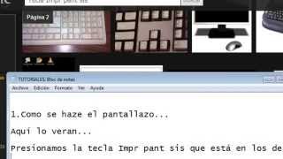 Como hacer un pantallazo Windows XP 7 amp Vista [upl. by Chuipek]