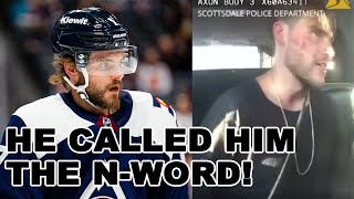 NHL player Alex Galchenyuk ARREST video releases Calls black cop NWORD Threatens cops families [upl. by Eiboj]