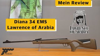 PlinkAir  Diana 34 EMS LoA 45 mm Review Luftgewehr airgun cal 177 [upl. by Chubb414]