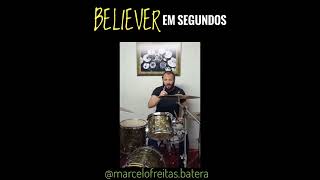 BELIEVER NA BATERIA EM 30 SEGUNDOS [upl. by Nirot]