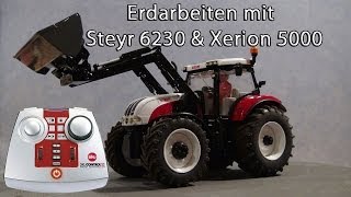 Siku Control Umbau Xerion 5000 Steyr 6230 Frontlader  Erdarbeiten  132 [upl. by Jennings882]