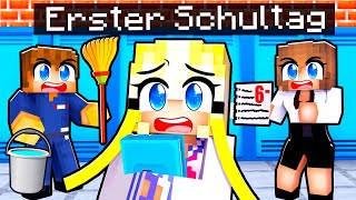 Mein 1 SCHULTAG nach den FERIEN 🌸 Minecraft HAUS [upl. by Mimi]