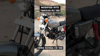 CD 100 MODIFIED INTO RX 100  JODHPUR [upl. by Yrahcaz]