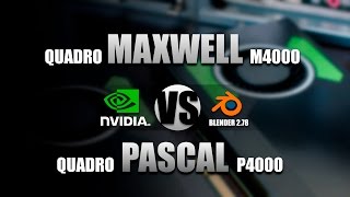 BENCHMARK QUADRO M4000 VS P4000  BLENDER 278 [upl. by Peppi604]