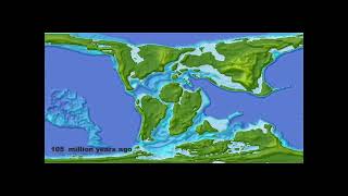 Continental Drift from Pangea to Today [upl. by Ahsiakal]