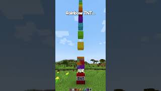 Minecraft Rainbow TNT🌈もういいよ shorts [upl. by Acnaib]