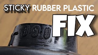 Sticky Rubber Plastic FIX  4 Cheap Methods [upl. by Norm]