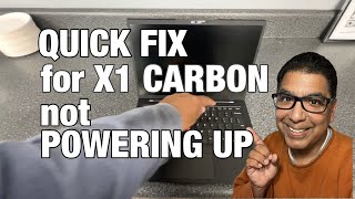 Quick Fix for Lenovo X1 Carbon Not Powering Up [upl. by Nylcoj369]