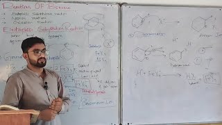 Electrophilic Reactions Of Benzene  Ch 9 Aromatic Hydrocarbons  2nd Year Chemistry [upl. by Ravaj276]