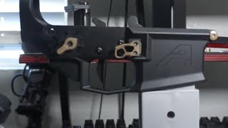 Installing the armaspec ar 15 lower parts kit on Aero lower receiver [upl. by Ainoz]