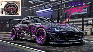 MAZDA MX5 CUSTOMIZATION AND GAMEPLAY  NEED FOR SPEED HEAT  PXN V9 STEERING WHEEL [upl. by Entwistle45]