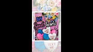 💛¿Cómo hacer cojines de corazón ❤sweethearts 🩵Este es el tutorial  2 de Sanvalentin [upl. by Aleka]