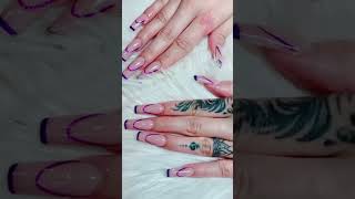 Acrylic Nails set coffin shapenailjobtutorial [upl. by Kelsey222]