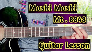 MaskiMaski  Mt8848  Guitar Lesson [upl. by Atram]